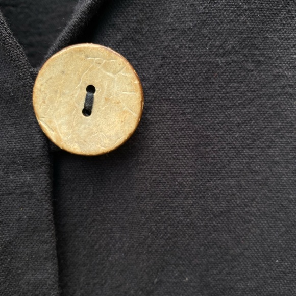 Amazing Drawstrings of Malibu black cotton chore coat— M - Picture 6 of 8